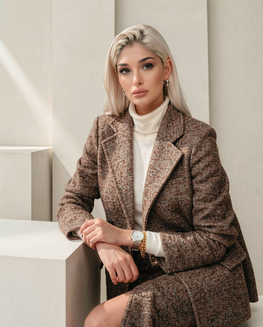 karina larsen sitting at desk